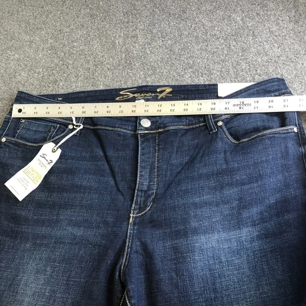 Seven7 Jeans Womens 24 (42x32) Blue Bootcut Limited Edition Comfort Stretch - Picture 5 of 12
